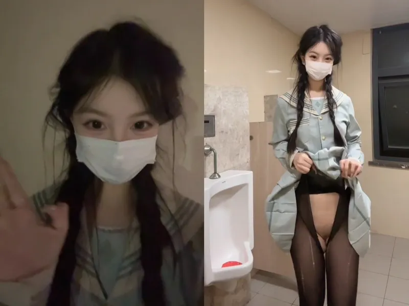 Em người yêu sinh viên cấp 3 live tự sướng trong nhà vệ sinh nam p2